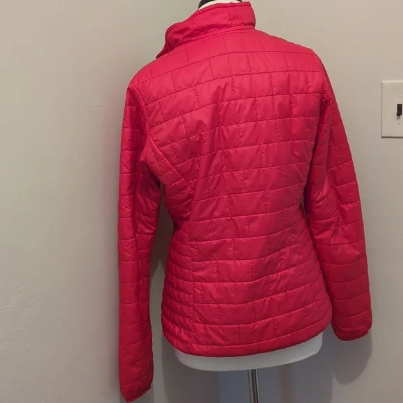 Patagonia Nano Puff insulated pullover 1/4 zip jacket. Red women's medium - Picture 4 of 5